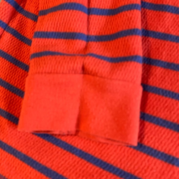 Orange blue striped long sleeve pullover boys XL - Picture 2 of 3